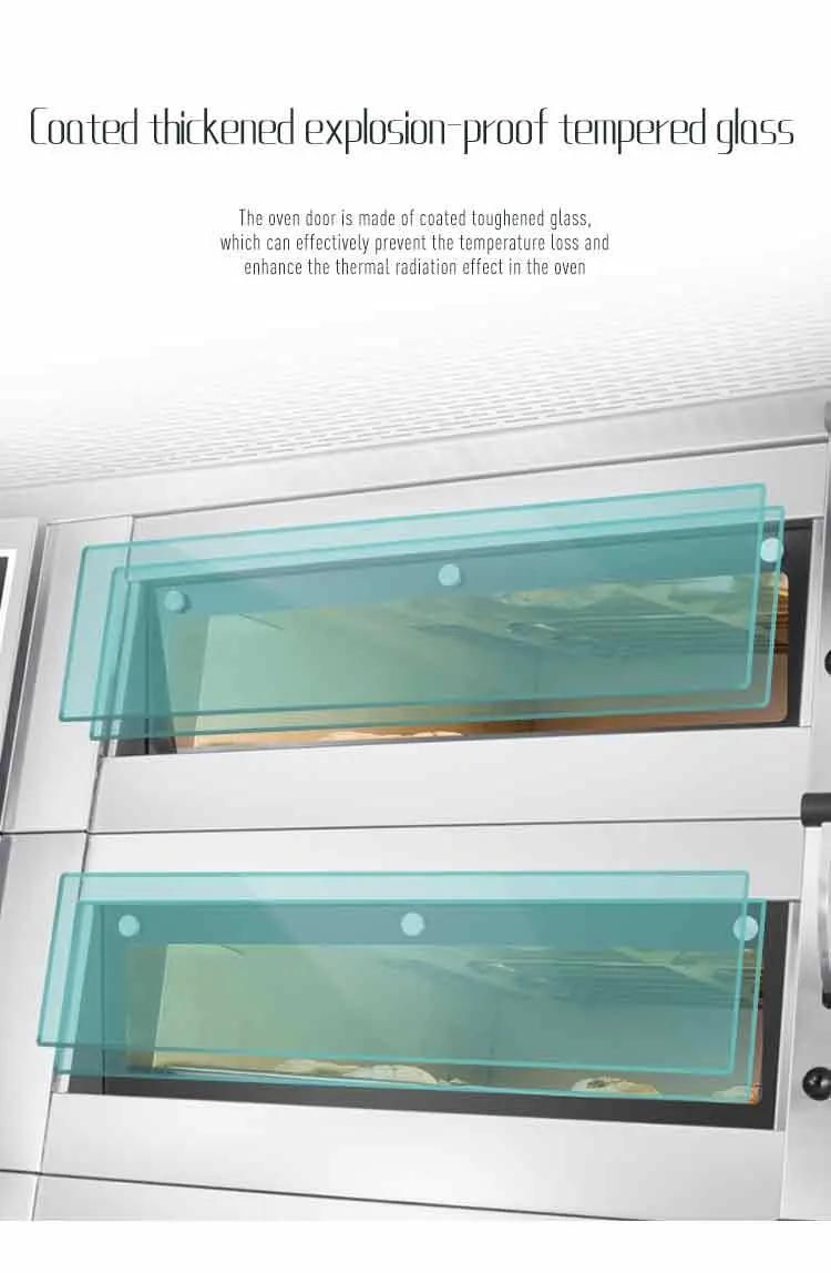 Electric 3 Deck 9 Trays Bakery Oven with Cabinet