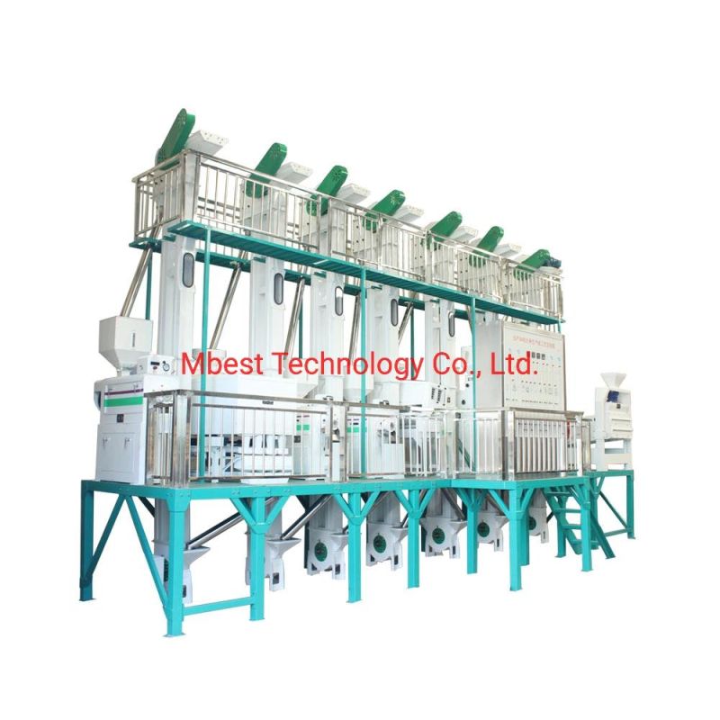 50tpd 80tpd 100tpd Tpd Steel Structure Assembled Platform Automatic Rice Mill Plant