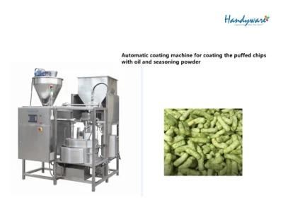 Automatic Coating Machine for Coating Puffed Chips