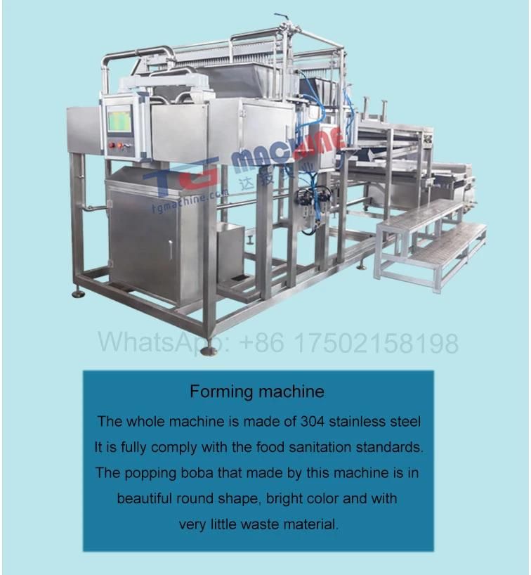 Automatic Bubble Tea Popping Boba Jelly Balls Making Machine Production Line