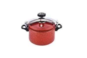 Aluminium Pressure Cooker with Marble Coating