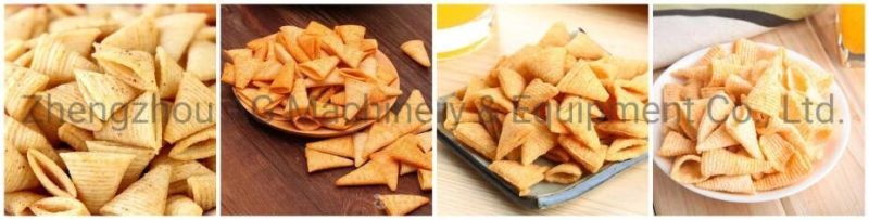 Automatic Puff Bugles Chips Machine Crispy Rice Bugles Production Line for Sale