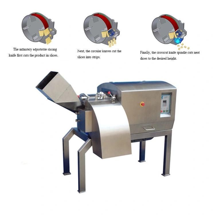 Frozen Meat Dicer Cutting Machine Food Machinery