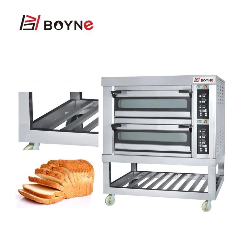 Commercial Microcomputer Two Deck Four Trays Electrci Baking Oven