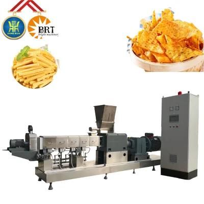 Factory Price Frying Puff Corn Snack Machinery Fried Wheat Flour Chips Bulking Machine ...
