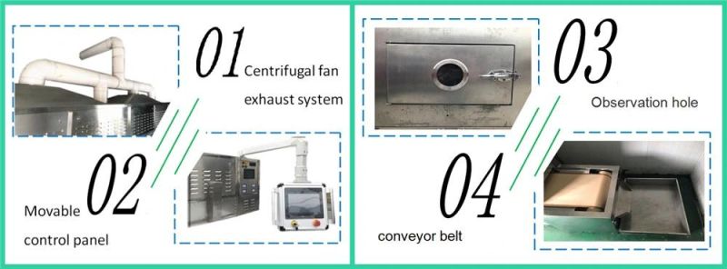 Electric Continuous Tunnel-Type Microwave Oven Dryer