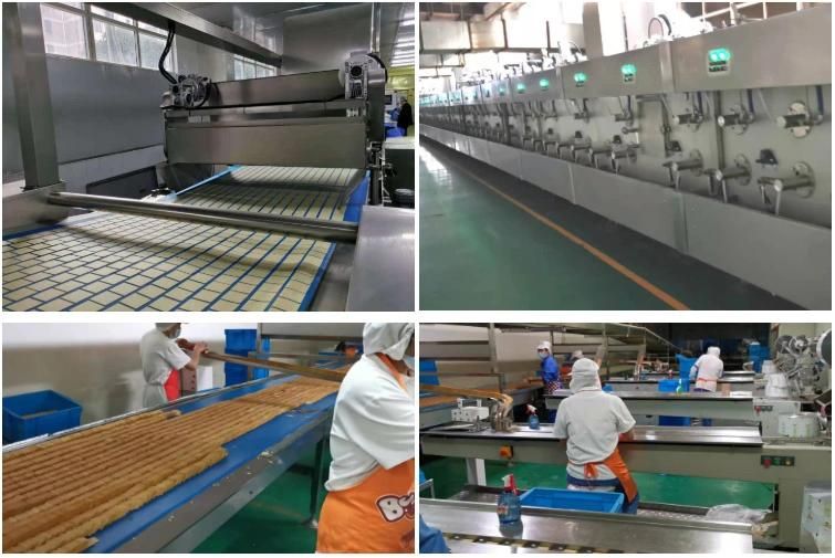 Hg Fully Automatic Soft Hard Soda Rice Cracker Cake Biscuit Sandwiching Production Line Making Baking Oven Food Machine
