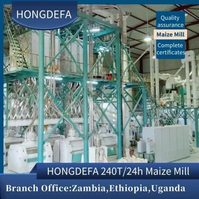 Angola Running Turnkey Project 240t/24h Maize Flour Milling Mill Machine