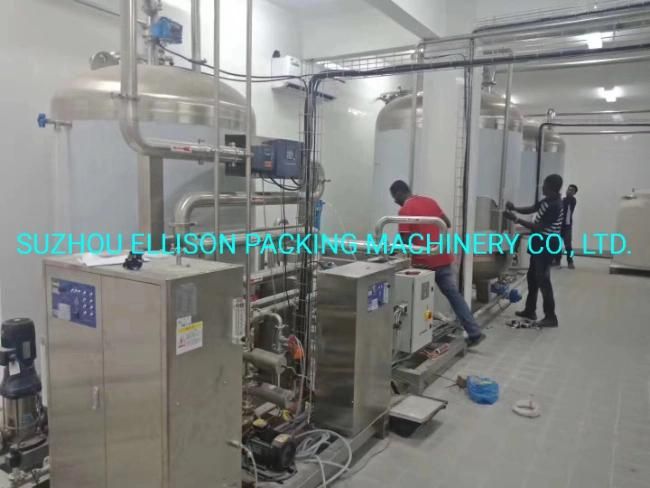 Tunkey Project Automatic Ultra Clean Coffee Milk Drinks Beverage Processing Dairy Mixing Plant Machine Equipments