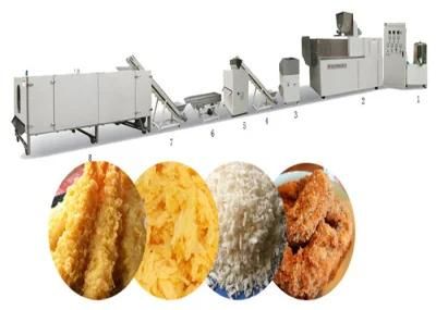 Automatic Twin Screw Extruder Bread Crumb Food Machine