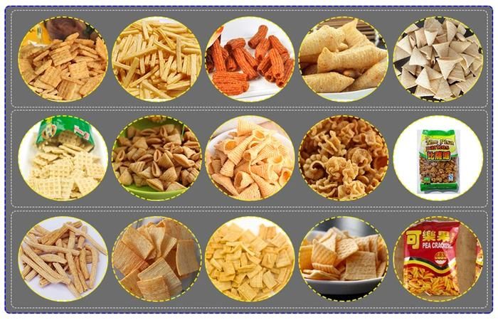 Automatic Extruded Frying Chips Production Line Fried Dough Food Snacks Food Making Machine Fried Sticks Food Processing Line