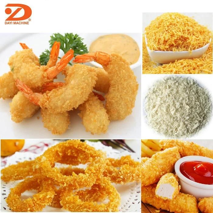 Jinan Dayi Double Screw Snacks Panko Bread Crumbs Machine Production Line