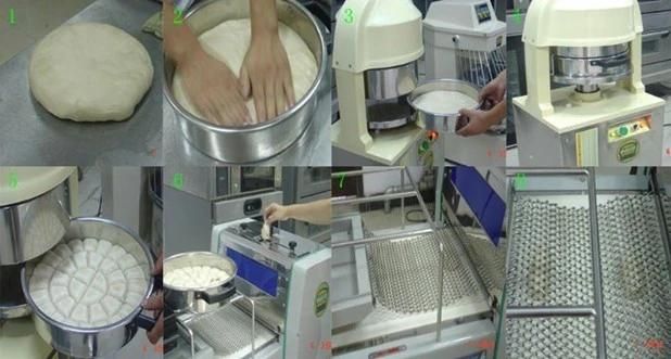 Automatic Bread Making Dough Divider Machine and Rounder Dough Ball Making Machine 30g~100g Dough Ball Divider Rounder