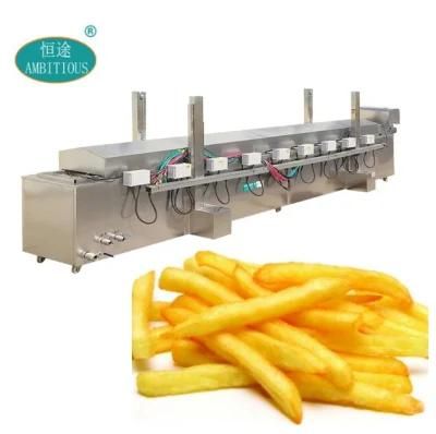 Continuous Fryer French Fries Continuous Frying Machine