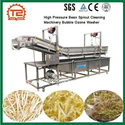 High Pressure Washing Machine Bean Sprout Cleaning Machinery Bubble Ozone Washer