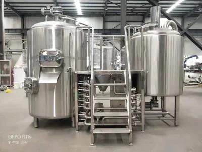 Food Grade Stainless Steel Beer Brewery Plant with Digital Display Control