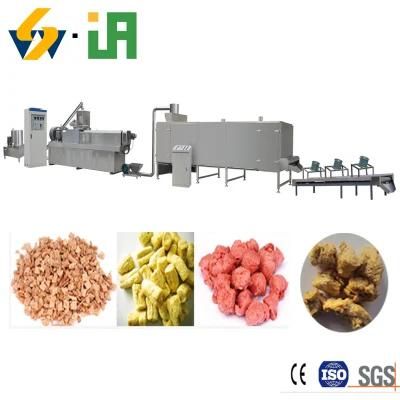 Stainless Steel Textured Soy Protein Machine Soya Chunks Extruder Machine