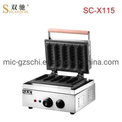 Five Crispy Waffle Cake Machine Snack Equipment Hot Sale High Quality