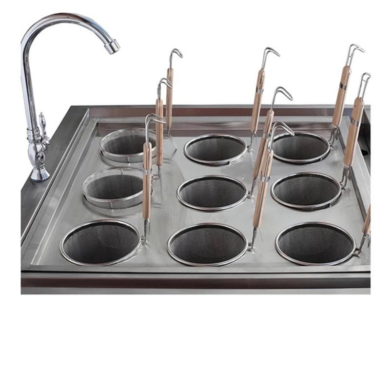 Custom Made 9 Holes Stainless Steel Ramen Noodle Cooking Equipment Pasta Cooking Equipment for Pasta
