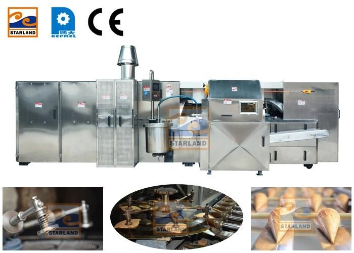 380V Waffle Sugar Cone Production Crispy Ice Cream Cone Maker Product Line