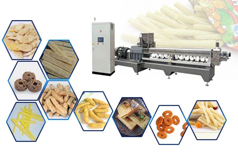 Best Price Double Screw Extruder for Filling Snack Pellet Finger Chips Papad Food Machine