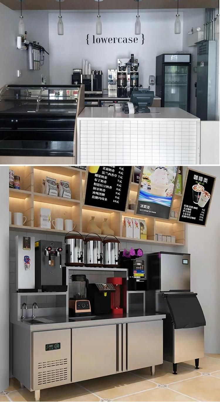 Free 3D Design Juice Bar Equipment Juice Smoothie Bar Kiosk Milk Tea Shop Design Bubble Tea Equipments Bubble Tea Kiosk Bar