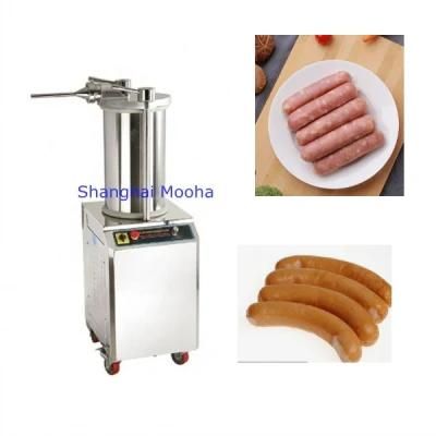 Stainless Steel Automatic Piston Sausage Filler15L Hydraulic Sausage Stuffer Making/ ...