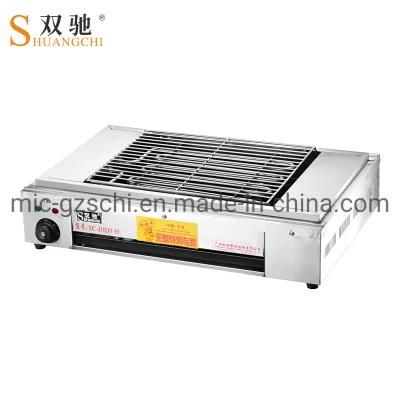 Single Head Temperature Control Commercial Electric BBQ Grill Single Heat Pipe Widen Type