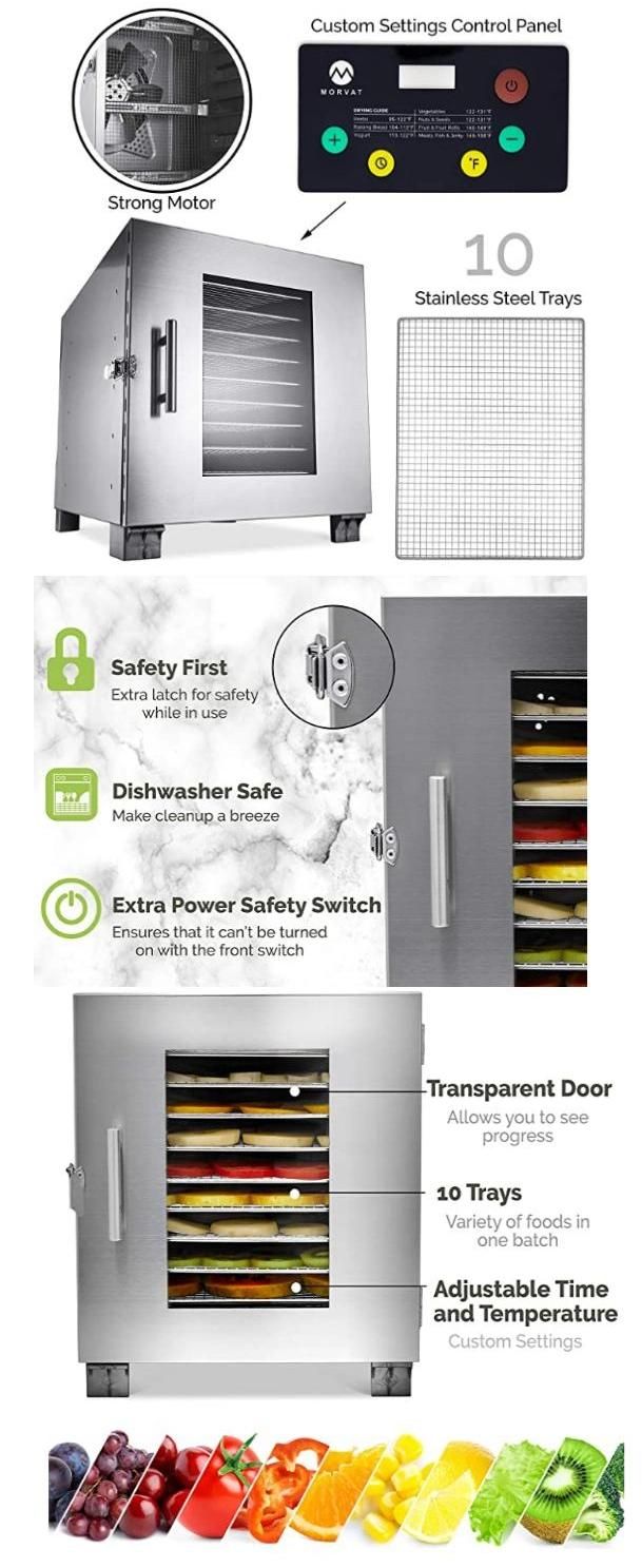 6 Layer Stainless Steel Mini Fruit Vegetable Meat Dehydration Machine