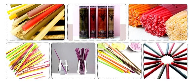 New Material Food Grade Straws Edible Biodegradable Rice Tapioca Straw Maker Machinery Made in China