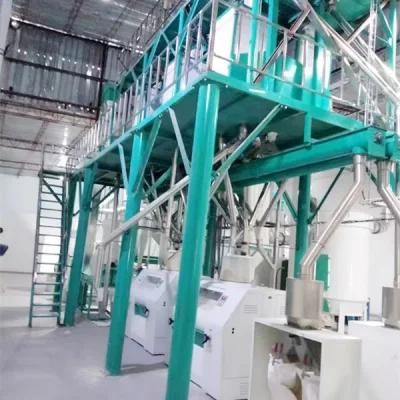 50t/24h Maize Mill Corn Flour Meal Grits Milling Machine in Uganda Rwanda Burundi South ...