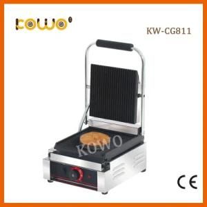 KW-CG811 High-Efficiency Kitchen Equipment Electric Full Ribble Panini Press Grill