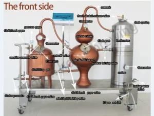 Distiller High Alcohol Distilling Machine Three Pot Distiller Brandy Machine Red Copper ...