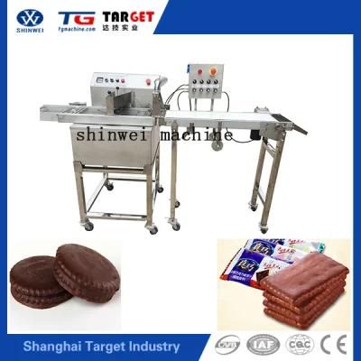 Cheap and Fine Semi Automatic Small Chocolate Enrobing Machinery