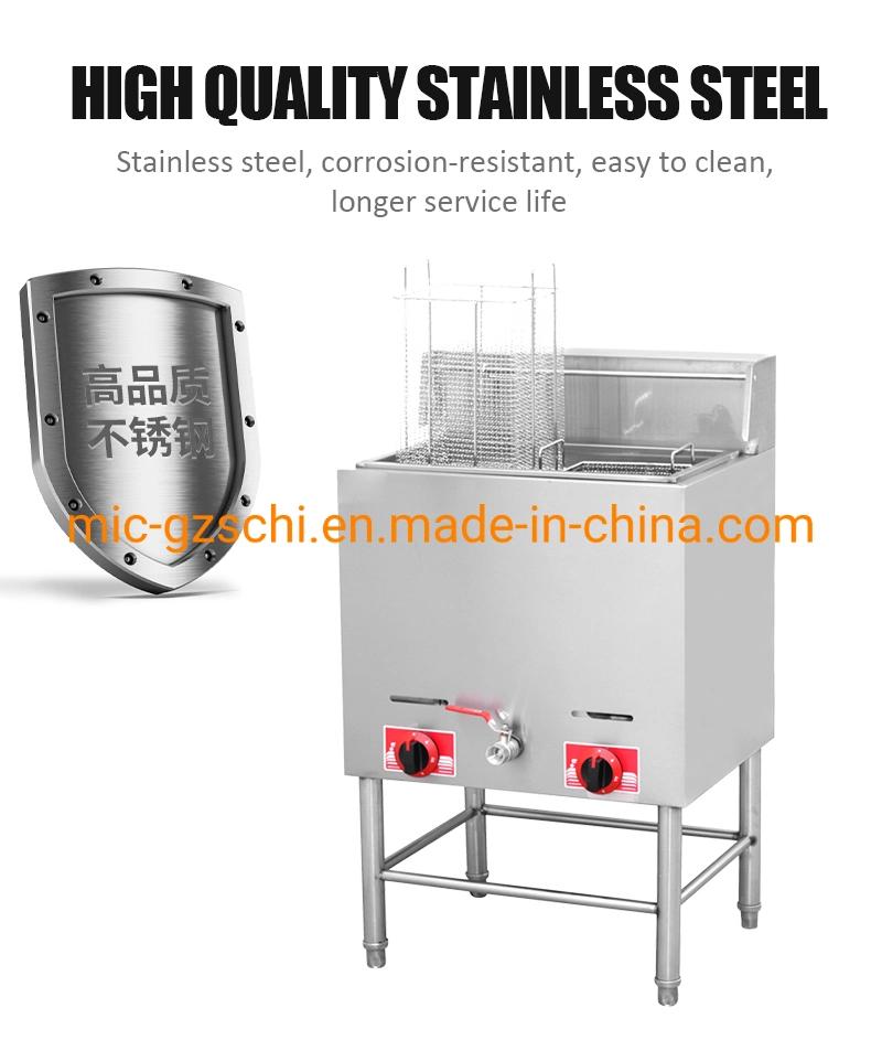 Free-Standing Gas Fryer for Frying Potato & Chicken
