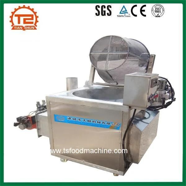 Ce Certificate Industrial Semi Automatic Gas Heating Potato Chips Making Machine