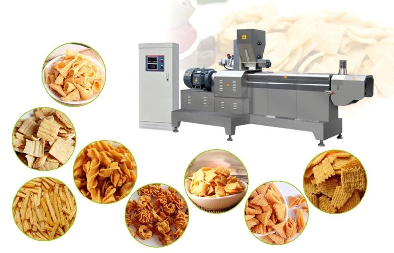 Bugles Snack Food Process Line Autoumatic Fried Corn Bugles Snacks Production Line