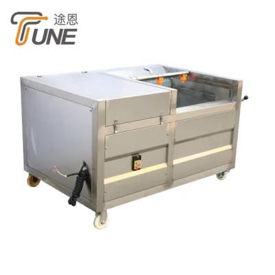 Semi-Automatic Potato Washing and Peeling Machine French Fries Machines