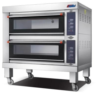 2 Deck 4 Tray Luxury Electric Oven for Commercial Kitchen Baking Bakery Machinery Food ...