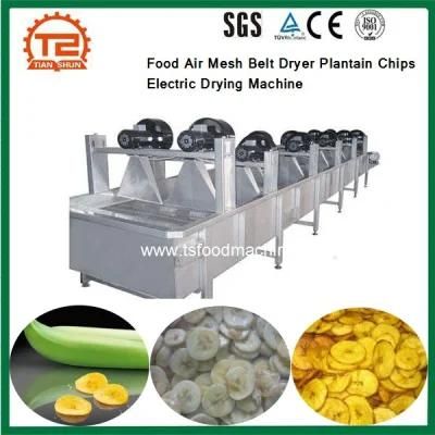 Food Air Mesh Belt Dryer Plantain Chips Electric Drying Machine