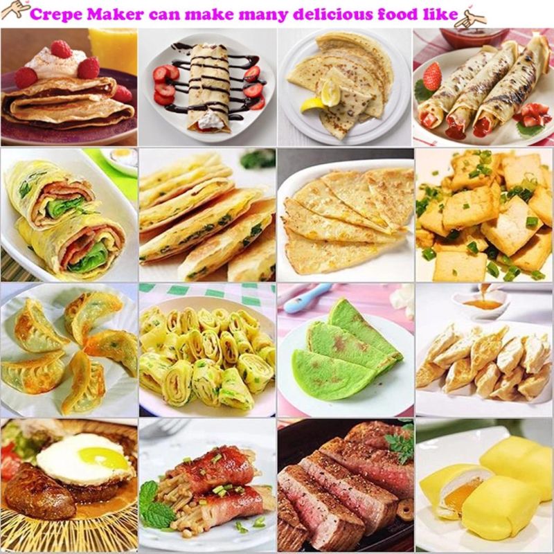 Best Selling Commercial Restaurang Kitchen Equipment Crepe Maker Pan Commer Crepe Machine Best Electric Crepe Maker with Service Station