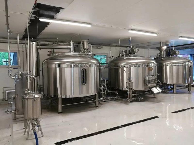 3000L Stainless Steel Jacketed Double Layer Heat Preservation Brewery Factory Turnkey Service