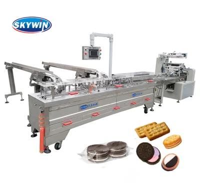 Hot Sales Automatic Chocolate Jam Sandwich Biscuit Snack Creaming Machine