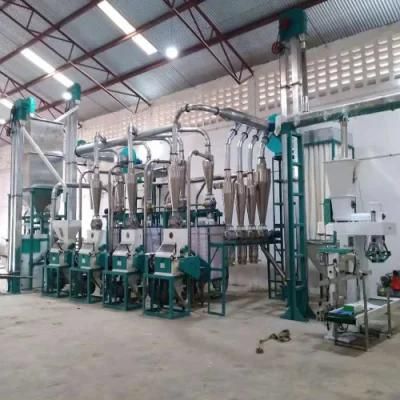 Automatic Complete Production Line&#160; 30t/24h Maize Flour Meal Mill Milling Plant ...