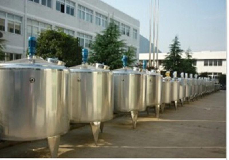 CE Certificate Sanitary Milk Flavor Drink Processing Mixing Heating Reaction Storage Tank Price
