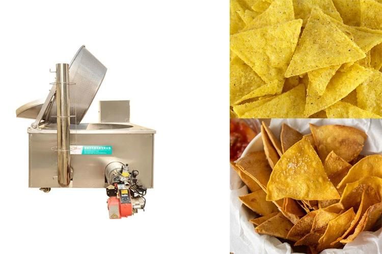 Gas Fryer Machinery Industrial Tortilla Chips Frying Machine
