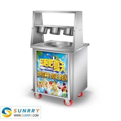 Most Popular Single Pan Thailand Fried Ice Cream Machine