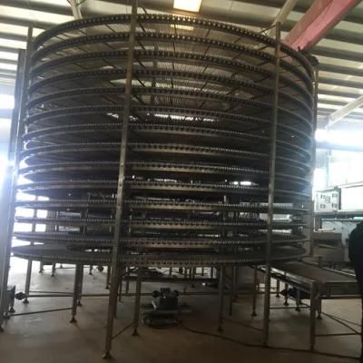 Industrial Hamburger Toast Bread Refrigerator Freezer Conveyor Belt