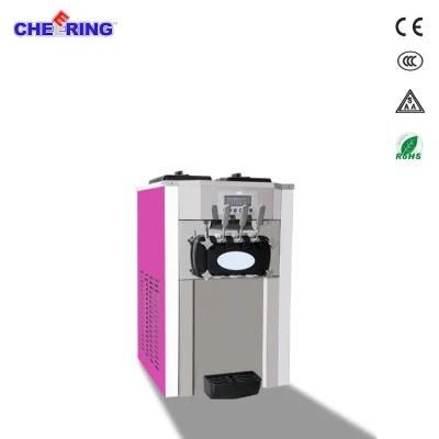 High Efficiency 3 Flavor Soft Ice Cream Machine Countertop Ice Cream Freezer