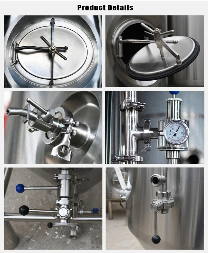 1000 Liter Jacketed Stainless Steel Beer Fermentation Tank